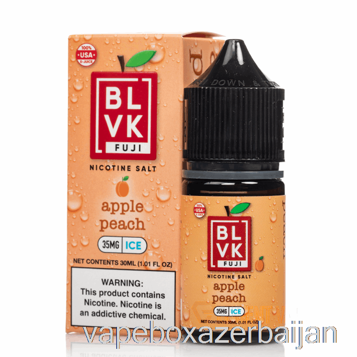 Vape Box Azerbaijan Apple Peach Ice - BLVK Fuji Salts - 30mL 35mg